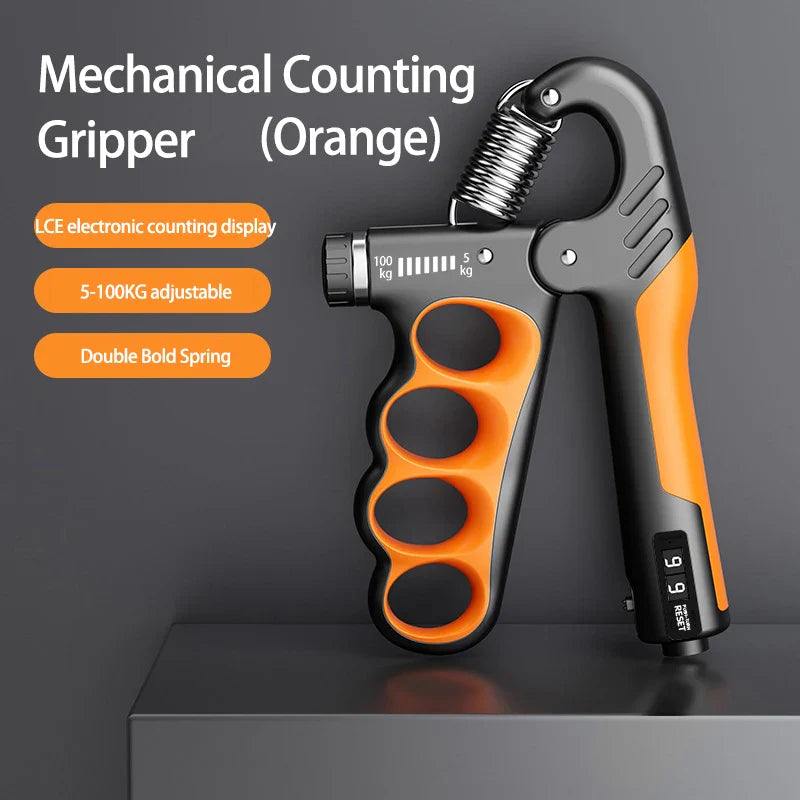 Adjustable Hand Gripper 5-100kg - Grip Strength Trainer for Gym Fitness Muscle Recovery Exercise