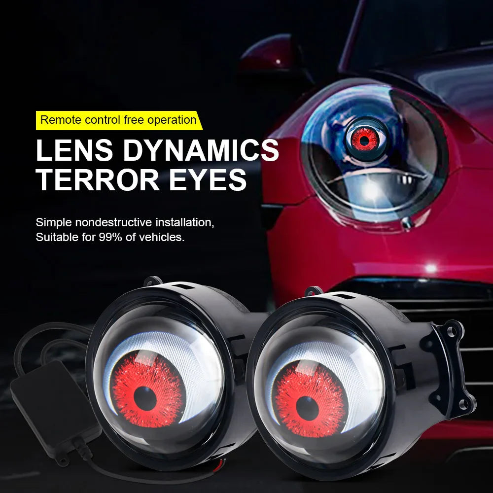 Cool Decoration Dynamic LED Car Headlights Devil Eye LED Car Light