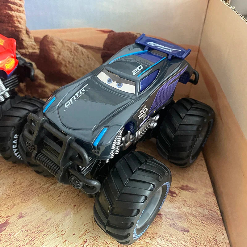 4pcs Disney Pixar Cars Set Lightning Mcqueen Figures Jackson Storm Mack Uncle Truck Pull-Back Cars Model Doll Children Toy Gift