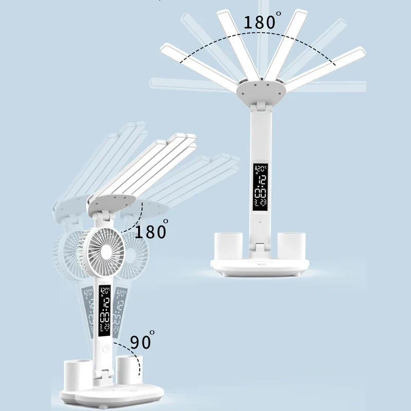 3in1 Multifunction Table Lamp LED Four-headed Folding