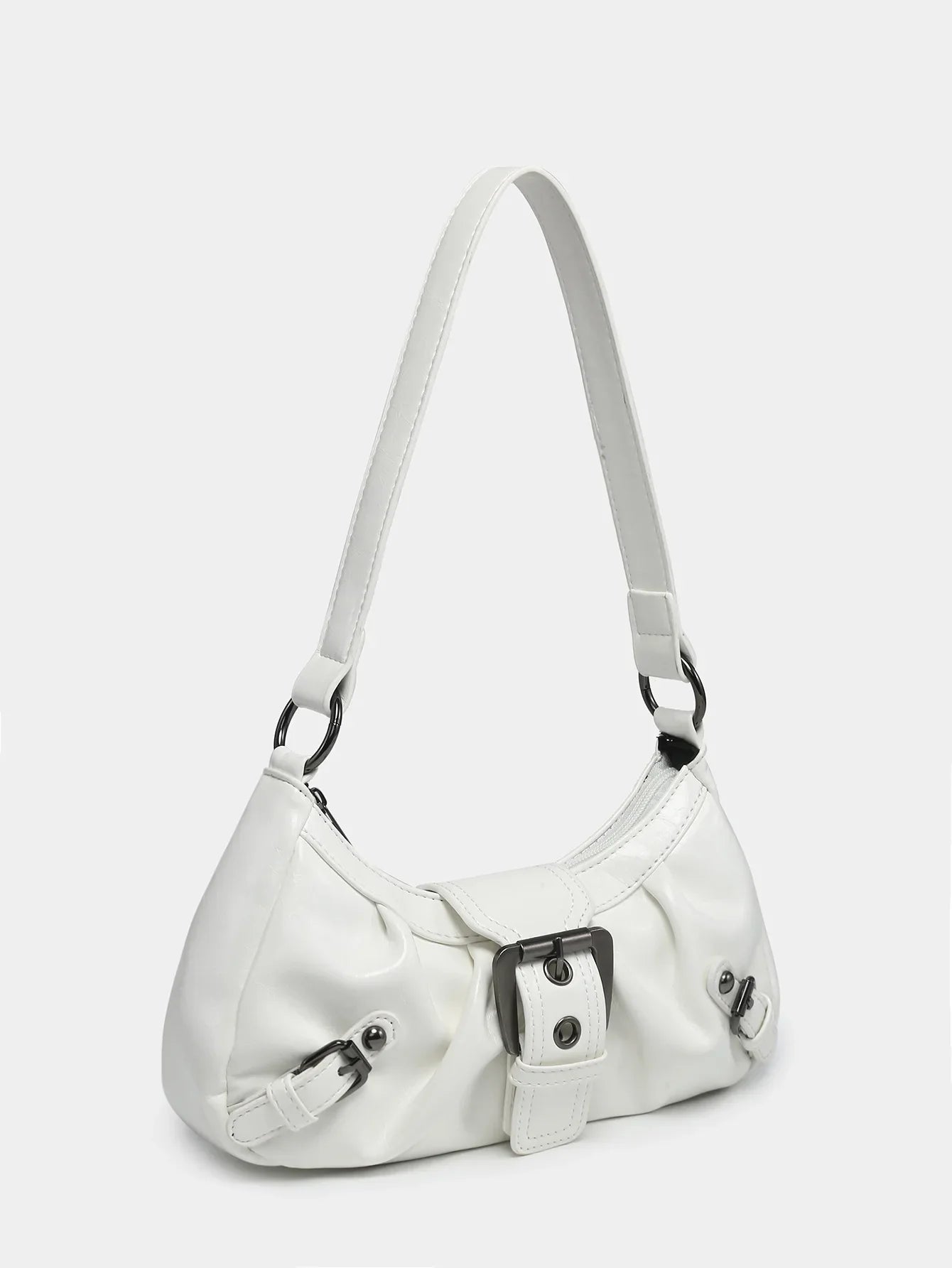 Hot Selling Maillard-Style Retro Small Bag Spicy Girl Y2K Wasteland-style Vintage Leather Shoulder Armpit Bag 2025