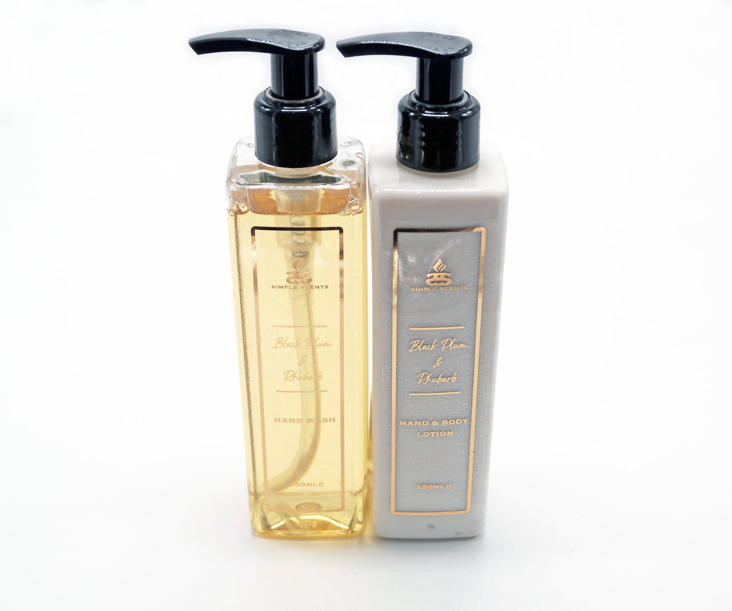 Simple Scents Black Plum & Rhubarb Hand Wash & Lotion Set 250ml