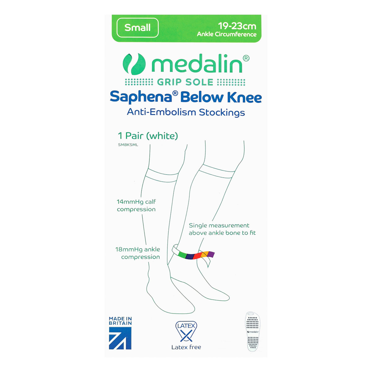 Graduated Compression Medical Below Knee Anti Embolism Stockings with Grips