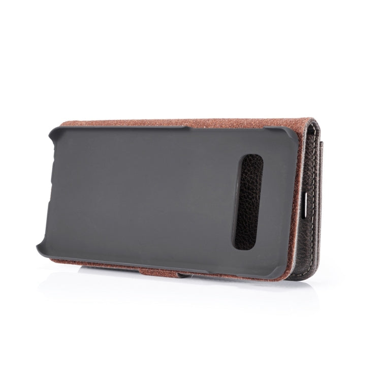 DG.MING Crazy Horse Texture Flip Detachable Magnetic Leather Case for Samsung Galaxy S10, with Holder & Card Slots & Wallet, Galaxy S10, For Samsung Galaxy S10