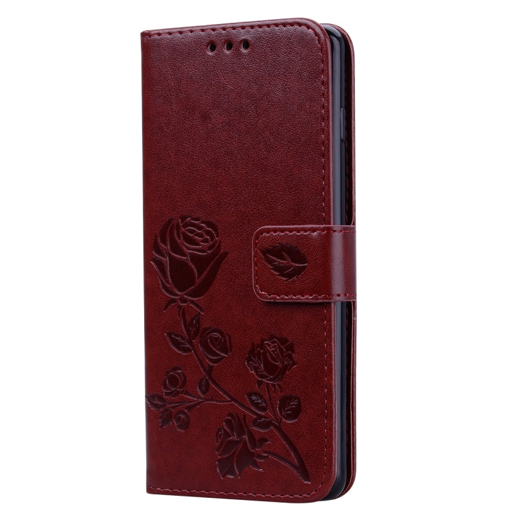 Rose Embossed Horizontal Flip PU Leather Case for Galaxy S10 Plus, with Holder & Card Slots & Wallet, For Samsung Galaxy S10 Plus