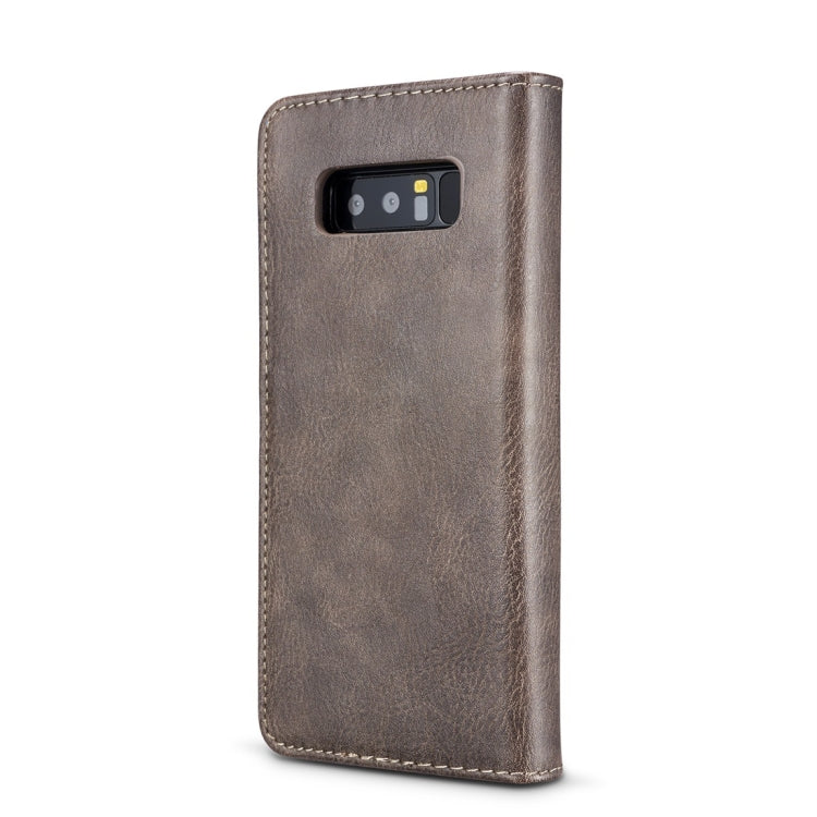 DG.MING for Galaxy Note 8 Crazy Horse Texture Horizontal Flip Detachable Magnetic Protective Case with Holder & Card Slots & Wallet, Galaxy Note 8