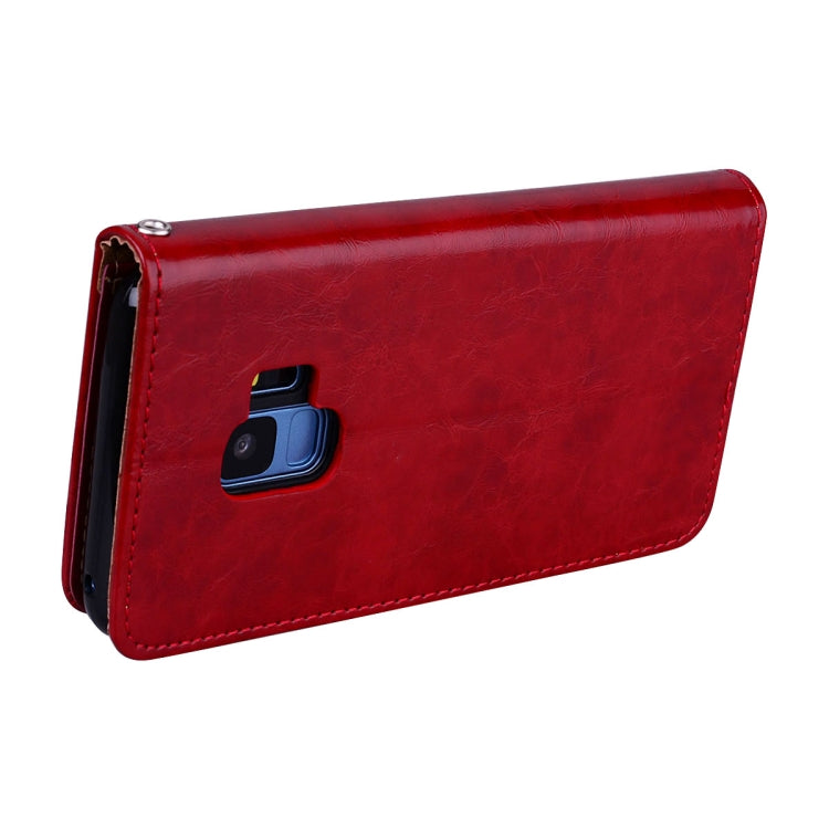For Galaxy S9 Oil Wax Texture Horizontal Flip Leather Case with Holder & Card Slots & Wallet, For Galaxy S9