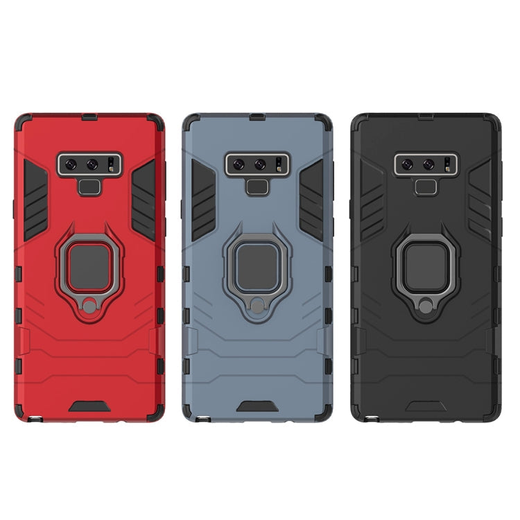 PC + TPU Shockproof Protective Case with Magnetic Ring Holder For Galaxy Note9
