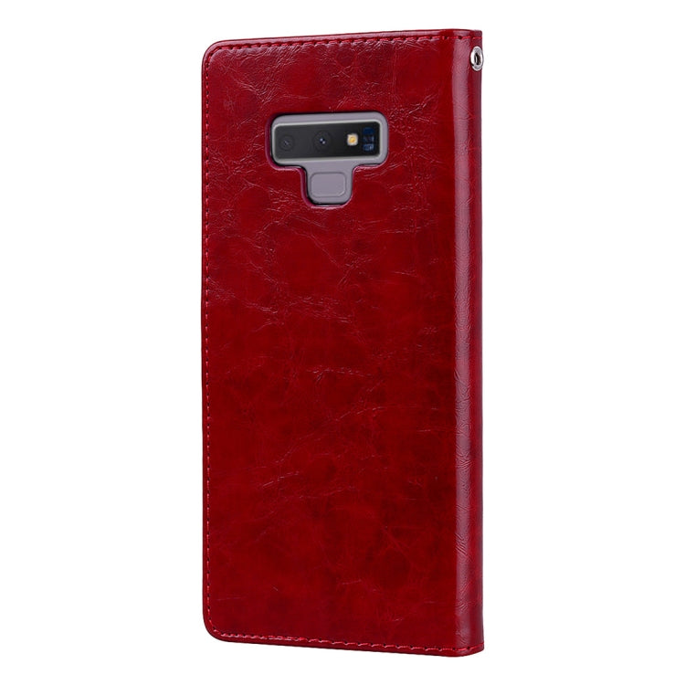 Business Style Oil Wax Texture Horizontal Flip Leather Case, with Holder & Card Slots & Wallet For Galaxy Note9, For Galaxy Note9