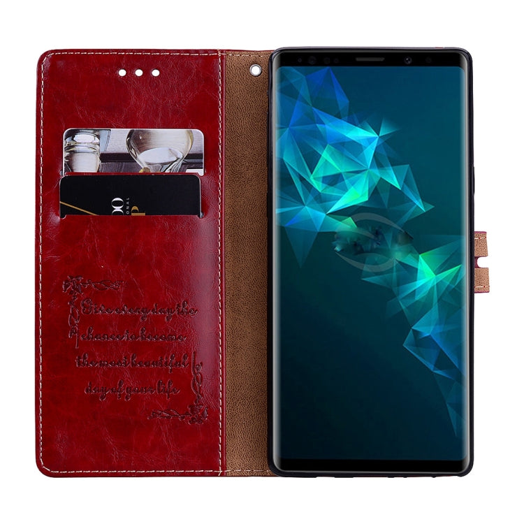 Business Style Oil Wax Texture Horizontal Flip Leather Case, with Holder & Card Slots & Wallet For Galaxy Note9, For Galaxy Note9