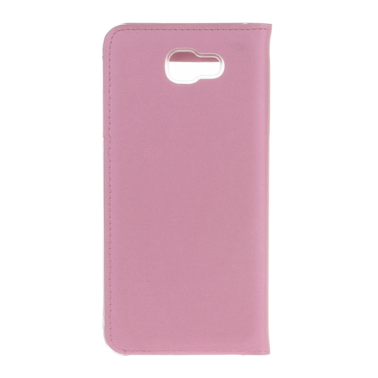 For Galaxy J5 (2017) (US Version) Litchi Texture Horizontal Flip Leather Case with Call Display ID