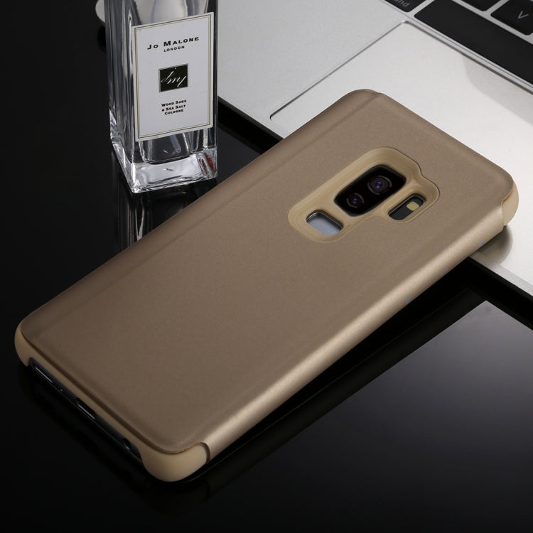 For Galaxy S9+ Electroplating Mirror Horizontal Flip Leather Case with Holder, For Galaxy S9+