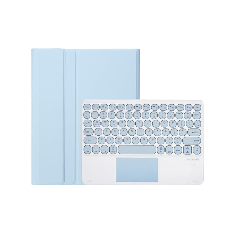 For iPad 11 2025 / 10th Gen 10.9 2022 YA10B-A Lambskin Texture Bluetooth Touch Keyboard Leather Tablet Case with Pen Slot, YA10B-A