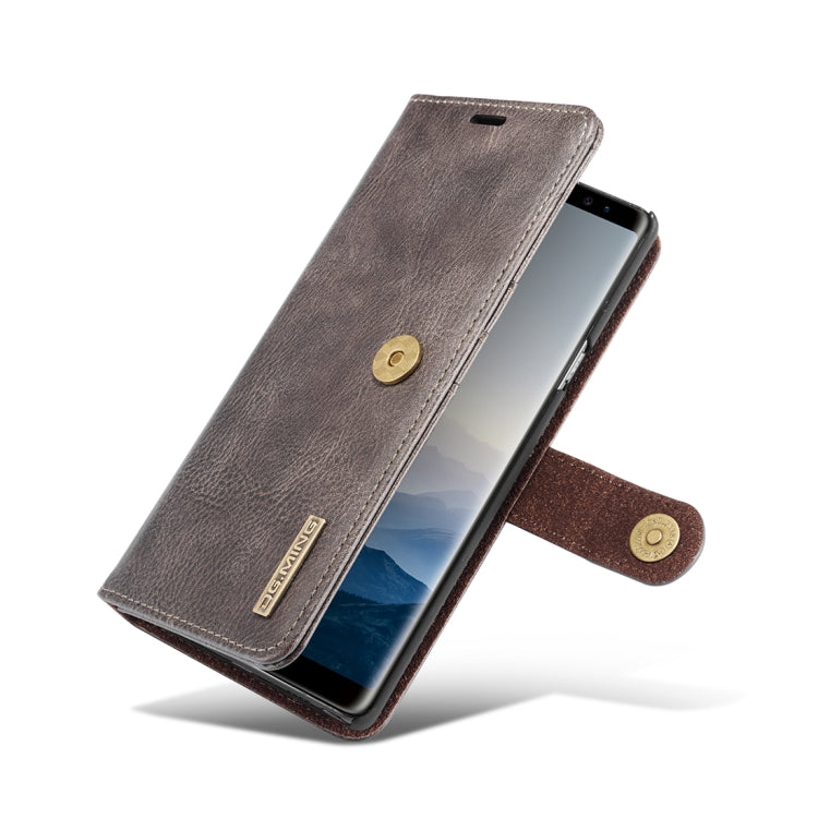 DG.MING Crazy Horse Texture Flip Detachable Magnetic Leather Case for Galaxy Note 9, with Holder & Card Slots & Wallet, Galaxy Note 9