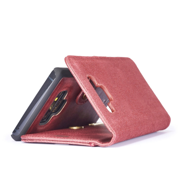 DG.MING Crazy Horse Texture Flip Detachable Magnetic Leather Case for Galaxy Note 9, with Holder & Card Slots & Wallet, Galaxy Note 9