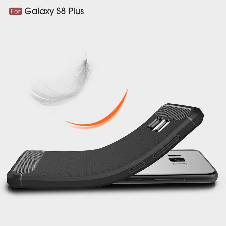 For Galaxy S8 + / G9550 Brushed Carbon Fiber Texture Shockproof TPU Protective Cover Case, For Galaxy S8 + / G9550, For Samsung Galaxy S8 + / G9550