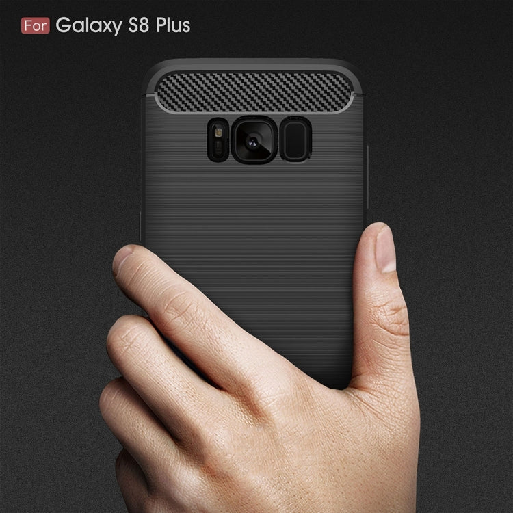 For Galaxy S8 + / G9550 Brushed Carbon Fiber Texture Shockproof TPU Protective Cover Case, For Galaxy S8 + / G9550, For Samsung Galaxy S8 + / G9550