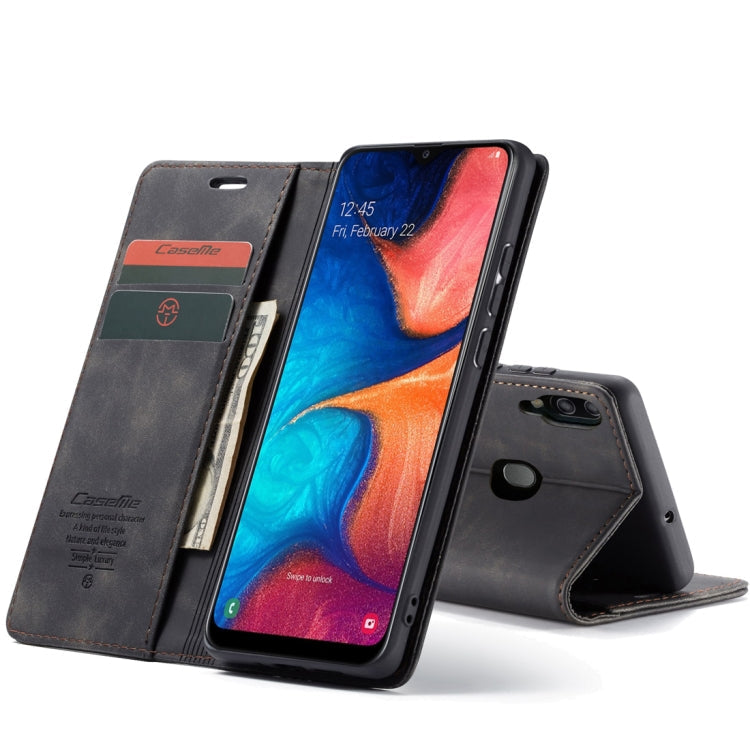 CaseMe-013 Multifunctional Retro Frosted Horizontal Flip Leather Case for Galaxy A20 / A30, with Card Slot & Holder & Wallet, For Galaxy A20 / A30