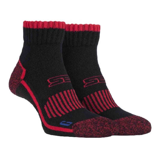 1 Pack Mens Cotton Reinforced Ankle Hiking Walking Trekking Socks