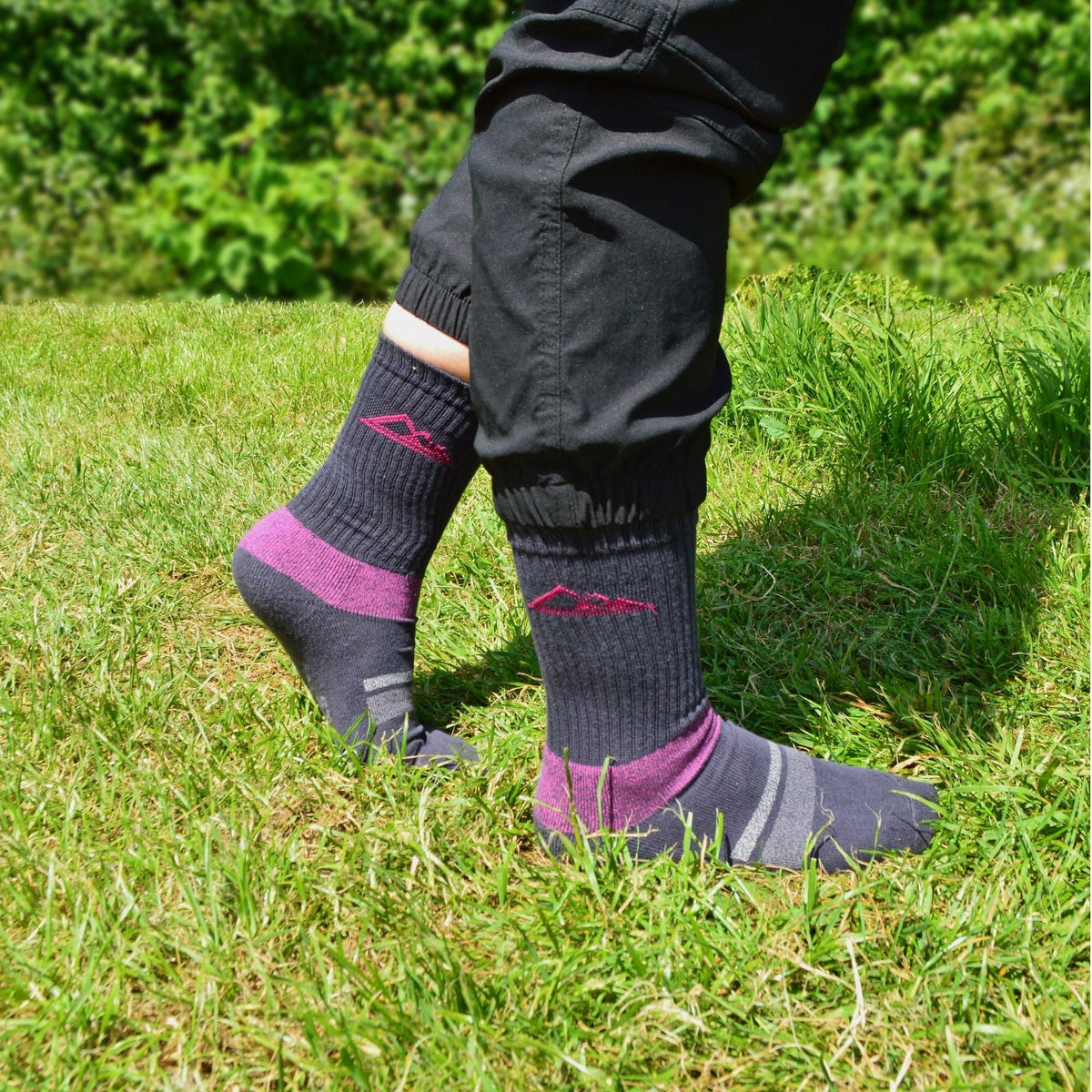 3 Pack Ladies Anti Blister Cotton Hiking Socks with Padded Sole