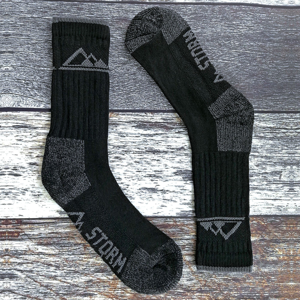 3 Pack Mens Heavy Cushioned Outdoor Cotton Hiking Boot Socks
