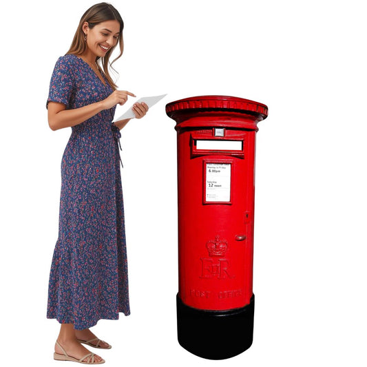 SC147 Post Box Cardboard Cut Out Height 144cm