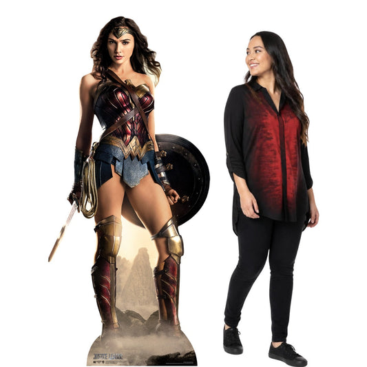 SC1646 Wonder Woman Justice League Shield Cardboard Cutout Height 187cm