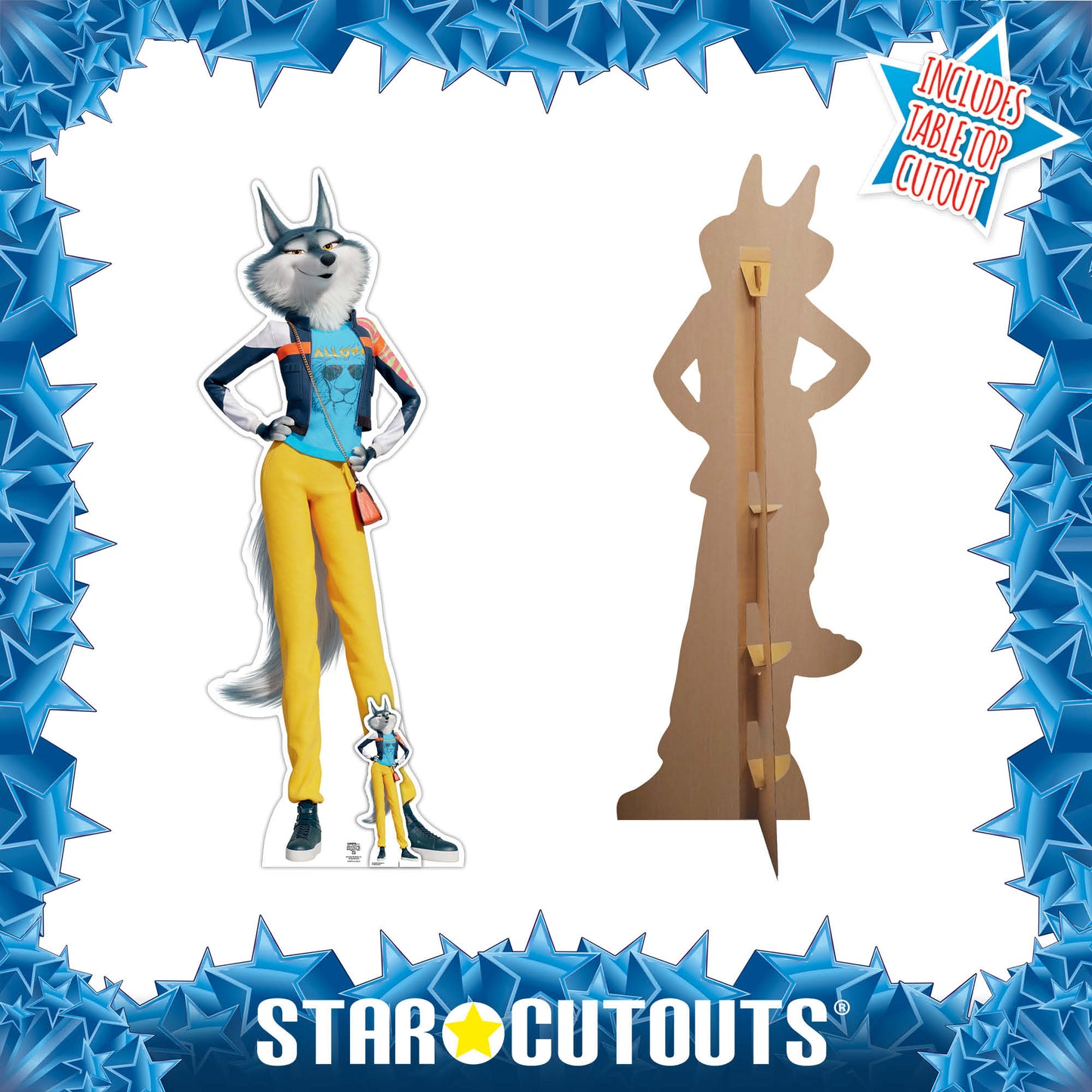 SC4086 Porsha Wolf Sing 2 Cardboard Cut Out Height 173cm