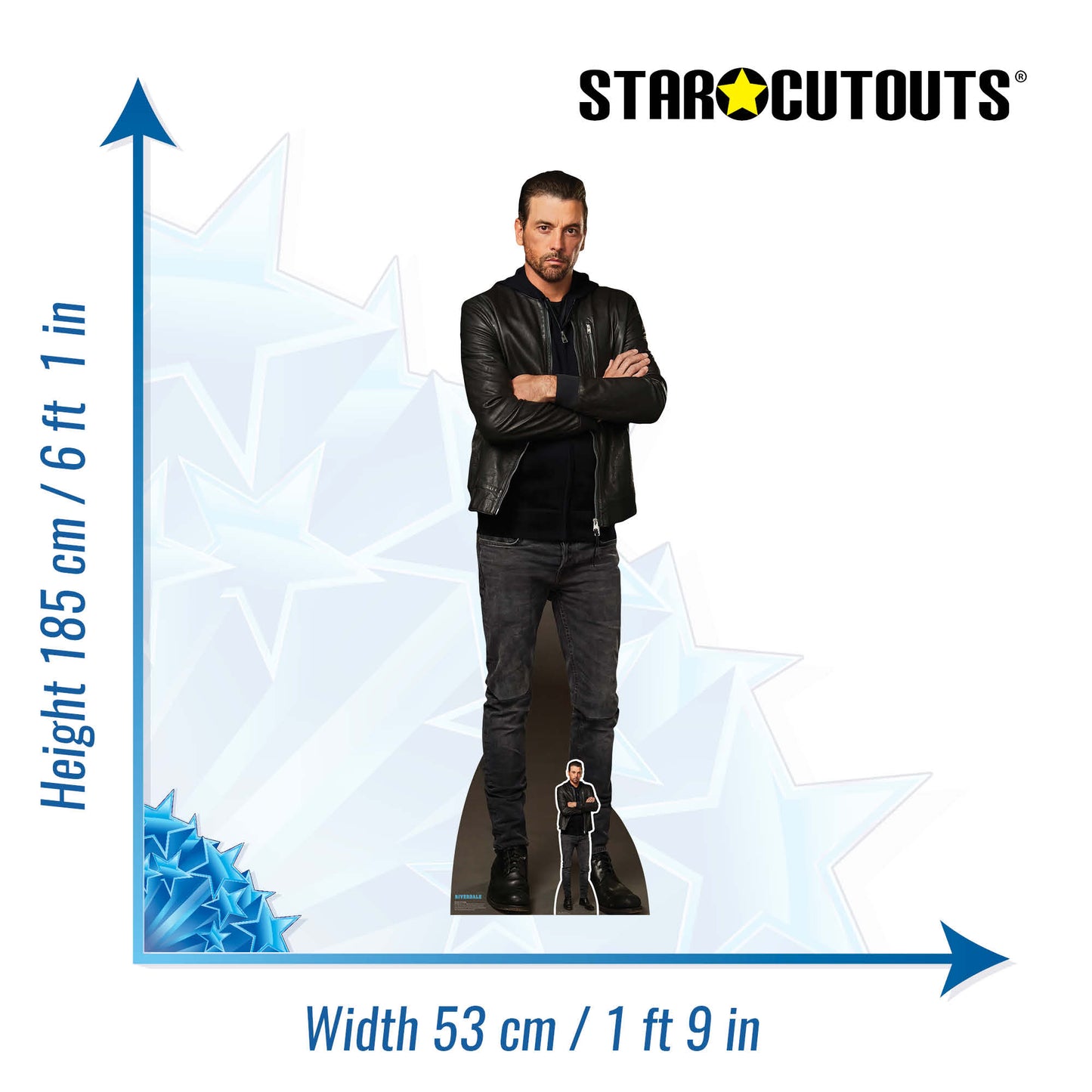 SC4151 FP Jones Riverdale Cardboard Cut Out Height 185cm