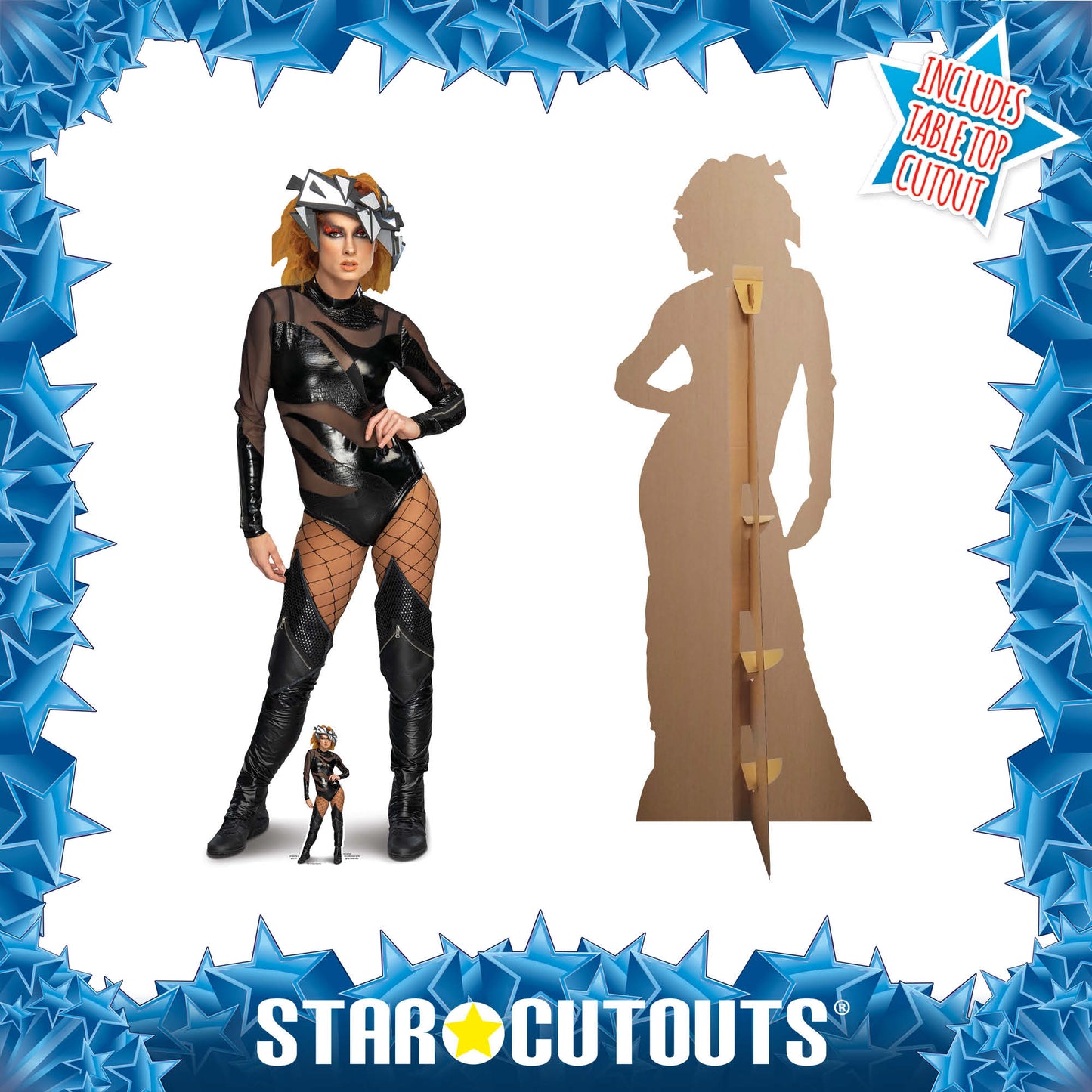 SC4157 Becky Lynch Black Outfit WWE Cardboard Cut Out Height 175cm
