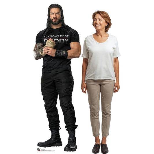 SC4159 Roman Reigns Black Outfit WWE Cardboard Cut Out Height 192cm