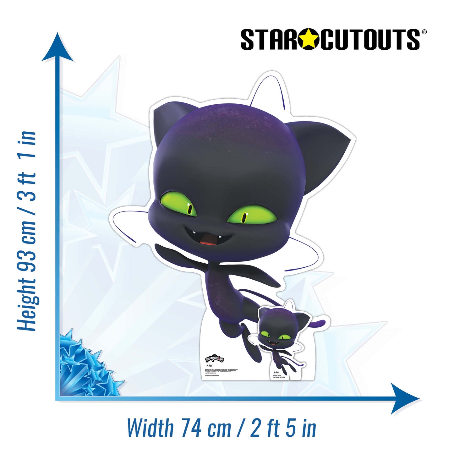 SC4205 Plagg Kwami Miraculous Star Mini Cardboard Cut Out Height 93cm