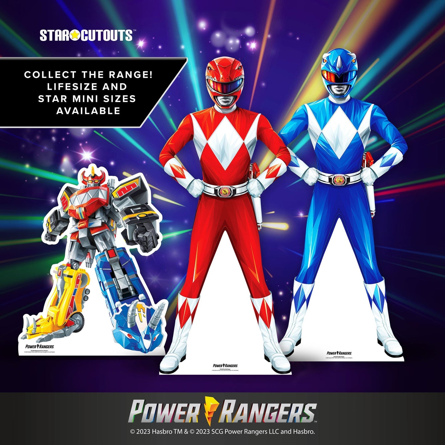 SC4258 Red Power Ranger Cardboard Cut Out Height 180cm