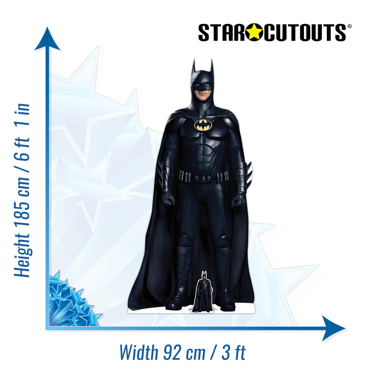 SC4269 Batman Michael Keaton The Flash Live Action Cardboard Cutout Height 185cm