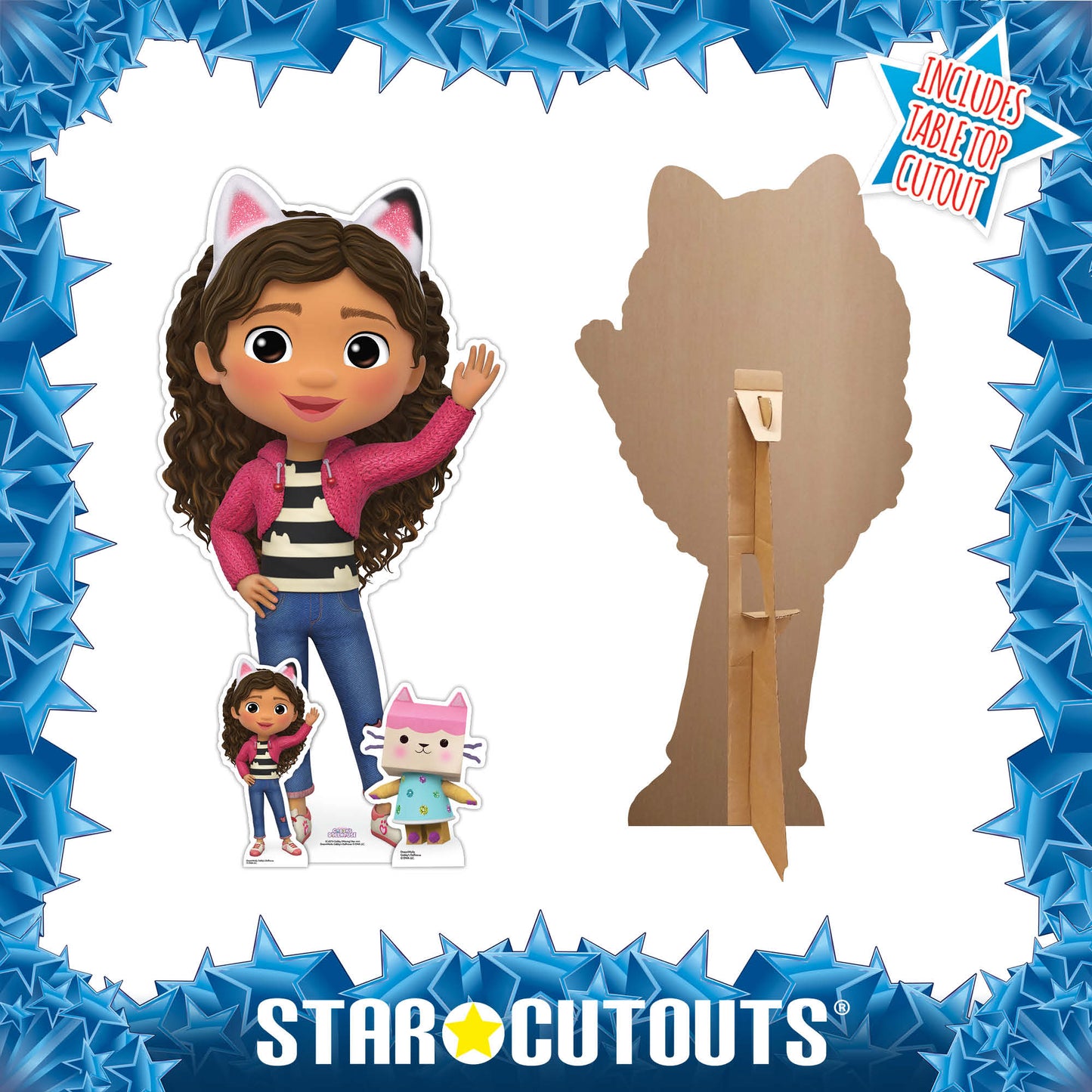SC4274 Gabby Waving Gabby's Dollhouse Star Mini Cardboard Cut Out Height 96cm
