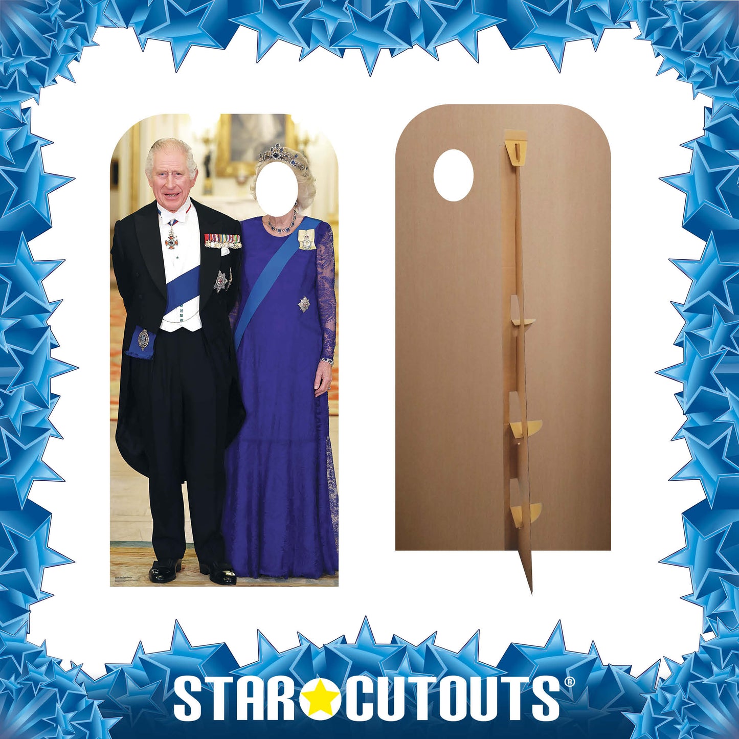 SC4336 King Charles Stand In Cardboard Cut Out Height 193cm