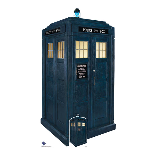 SC4391 TARDIS Police Box Doctor Who  Cardboard Cut Out Height 173cm Doctor Who Cardboard Cutouts | Life Size Characters UK