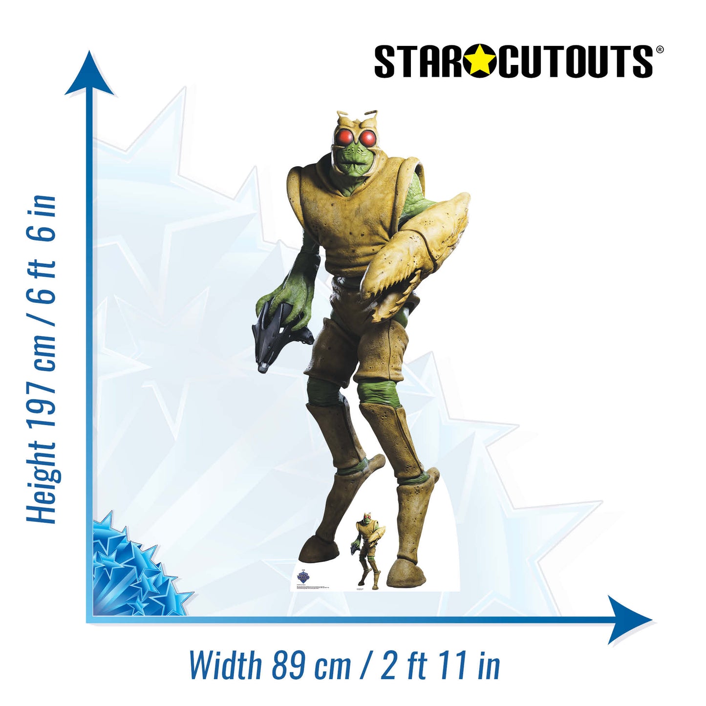 SC4404 Wrarth Doctor Who Cardboard Cut Out Height 197cm
