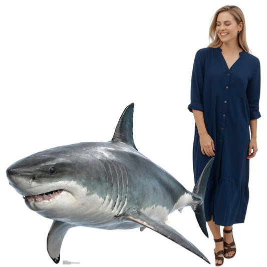 SC4442 Shark Real Cardbaord Cutout Height 94cm Width 120cm