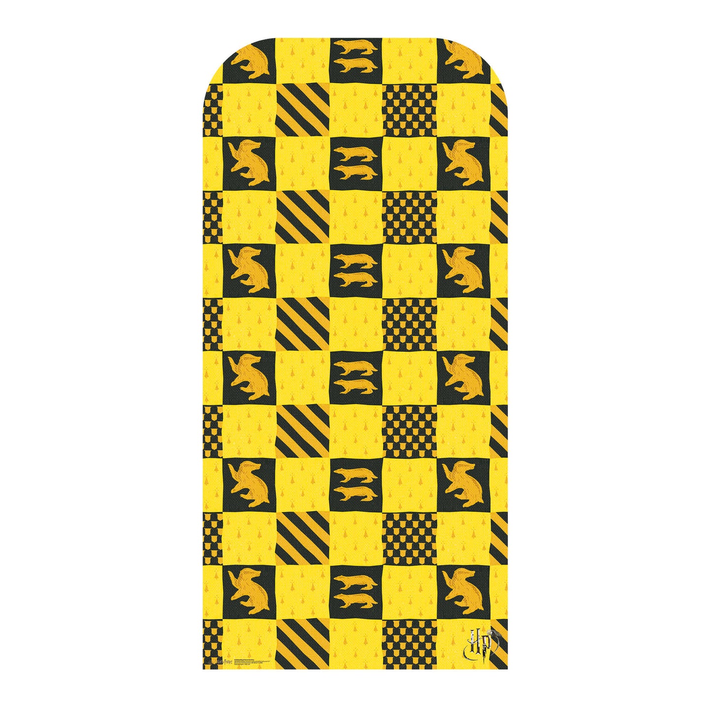 SC4448 Hufflepuff Hogwarts House  Backdrop -  Sailboard Harry Potter Cardboard Cut Out Height 193cm