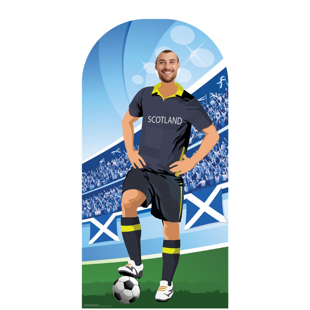 SC4470	Scotland World Cup 2026  Football Stand-In Cardboard Cutout Height 190cm