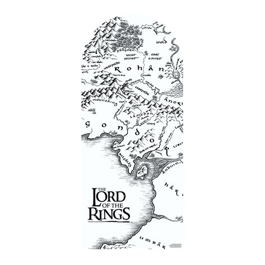SC4559 Lord of the Rings Black & White Map Backdrop Single Cardboard Cut Out Height 185cm