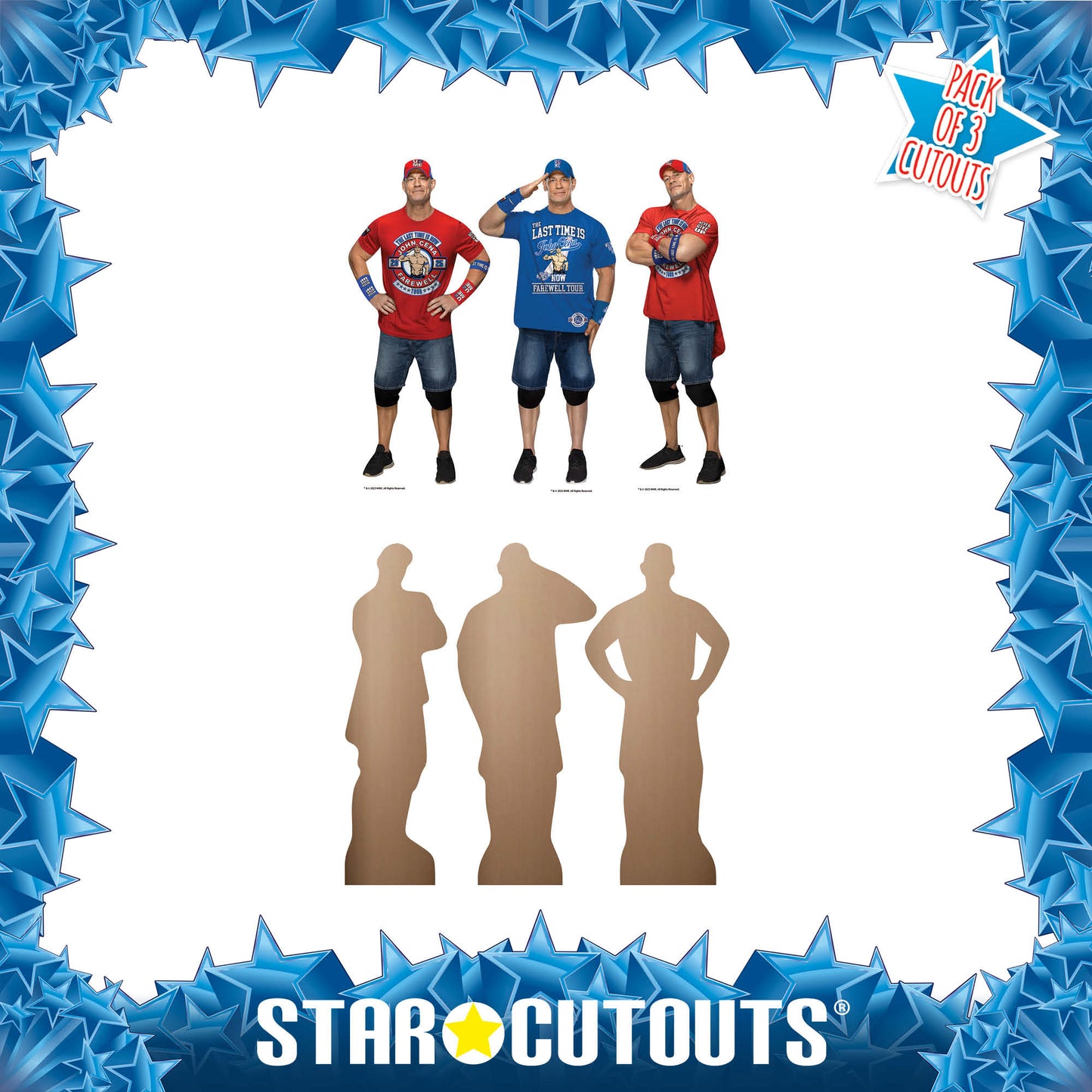 SC4575 John Cena Three Shelf Top  Cardboard Cutouts Height 31cm