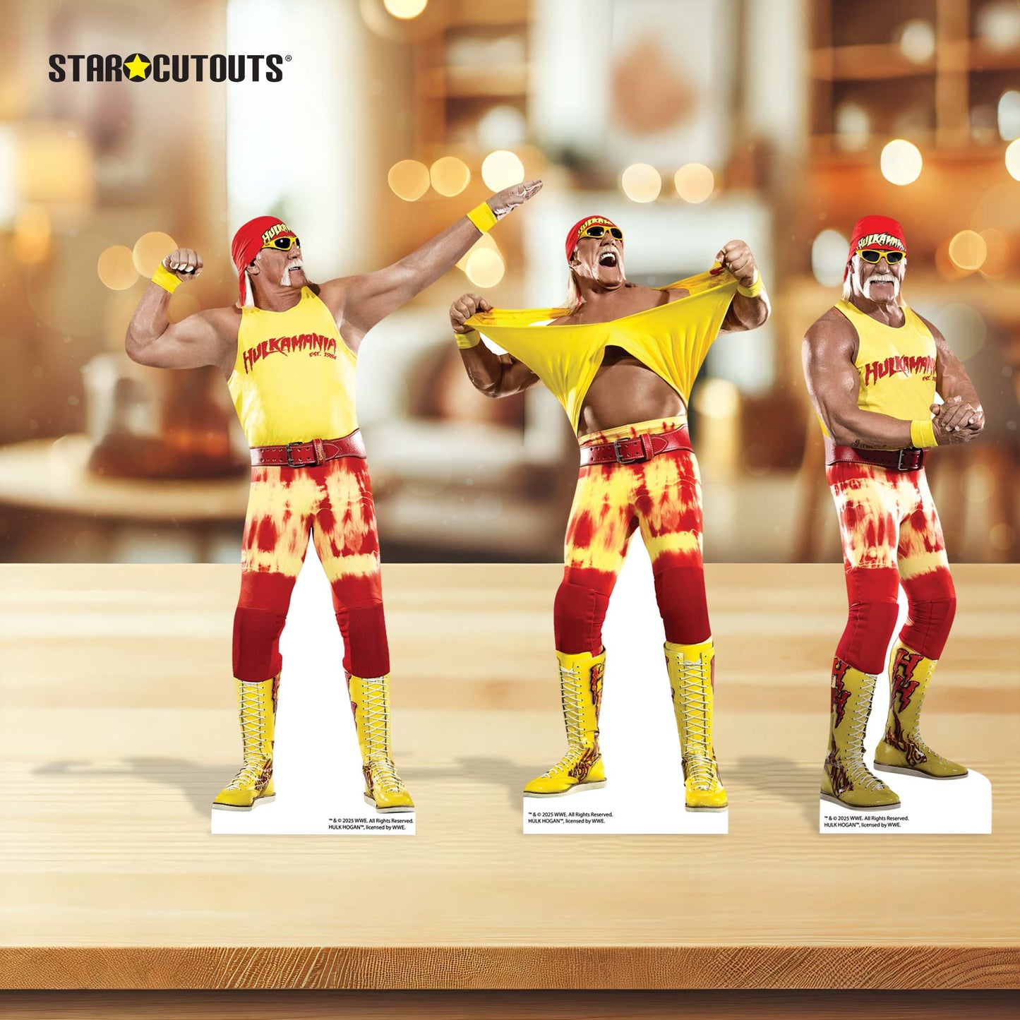 SC4580 Hulk Hogan Three Shelf Top Cardboard Cut Out Height 30cm