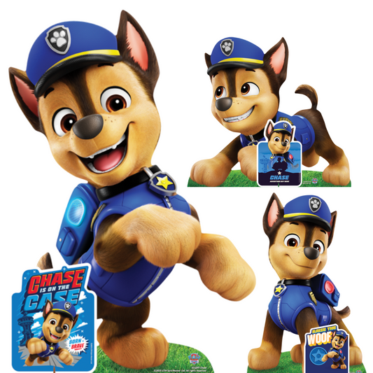 SC4597 Three Chase Paw Patrol  Multi Pack Bundle Cardboard Cut Outs Height 66cmPaw Patrol Cardboard Cutouts UK | Kids Party Decorations