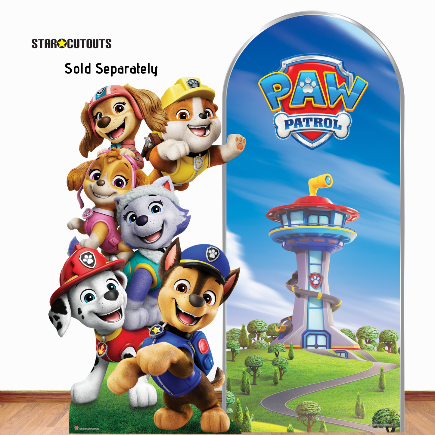 SC4600 Skye, Liberty  and Everest  Paw Patrol   Multi Pack Bundle Cardboard Cut Outs Height 66cm