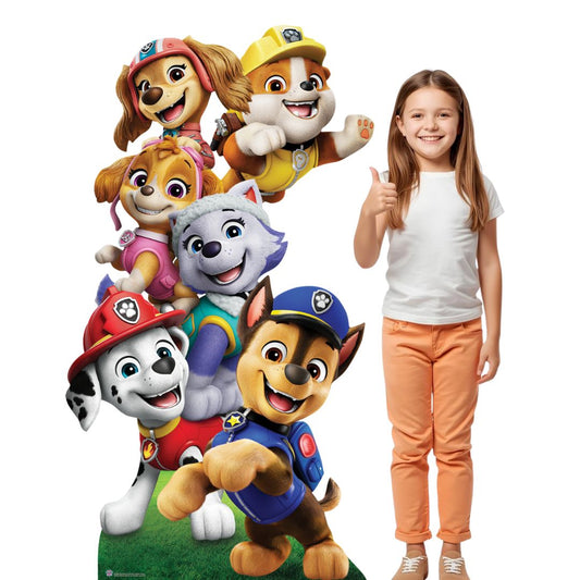 SC4602 Paw Patrol Group Shot Cardboard Cutout Height 164cm Paw Patrol Cardboard Cutouts UK | Kids Party Decorations