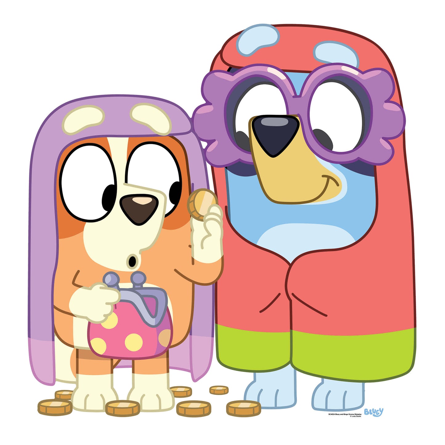 SC4624 Bluey and Bingo Grannies  Cardboard Cut Out Height 91cm