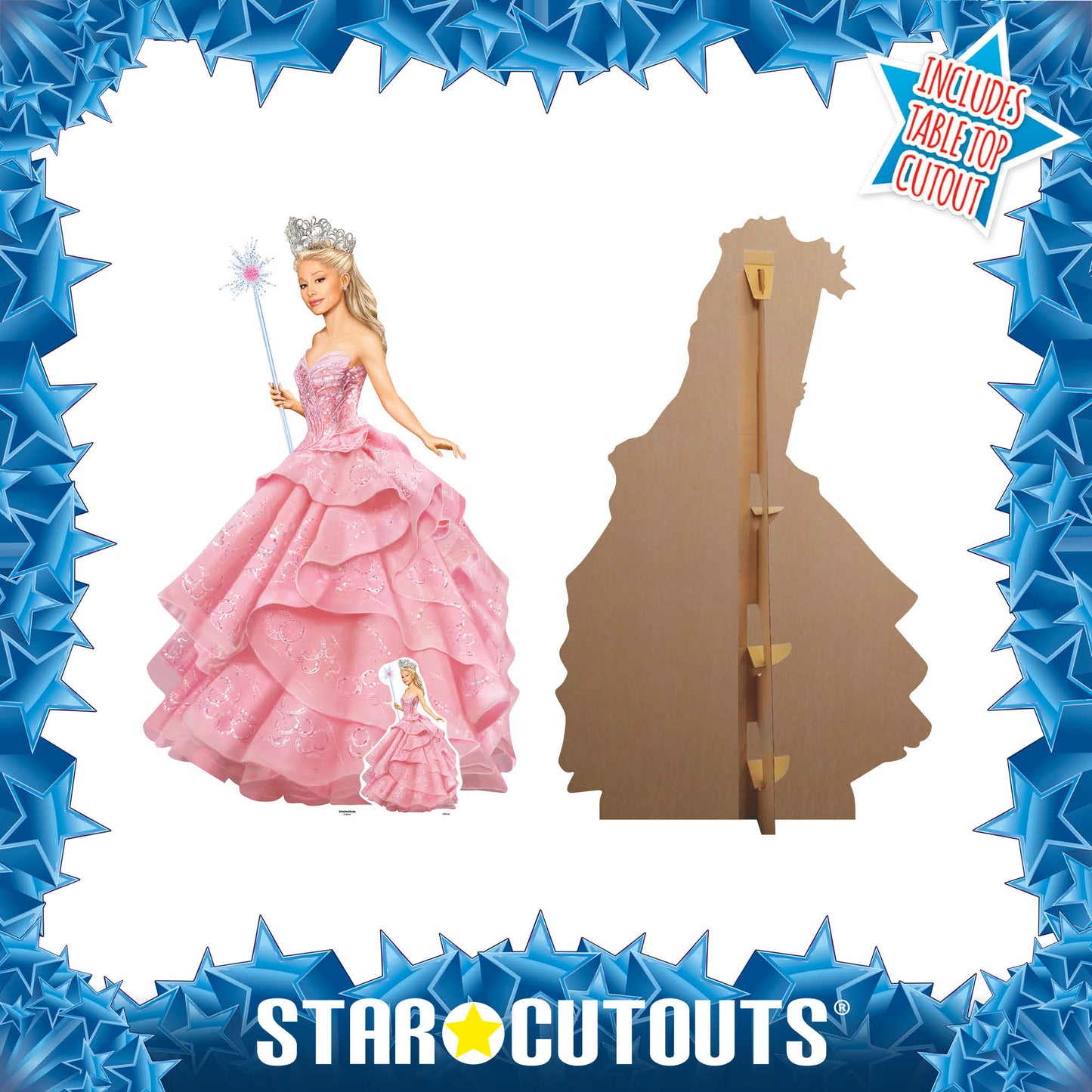 SC4628 Glinda Wicked Pink Witch Cardboard Cut Out Height 150cm