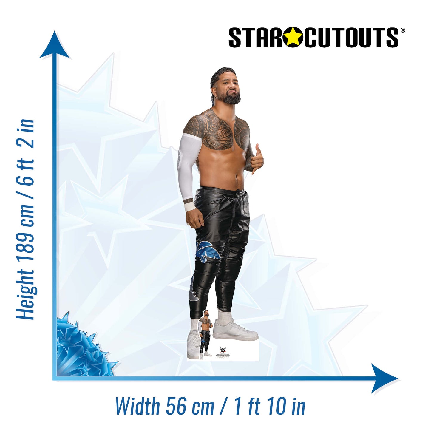 SC4659 Jey Uso Main Event  - Cardboard Cut Out Height 189cm
